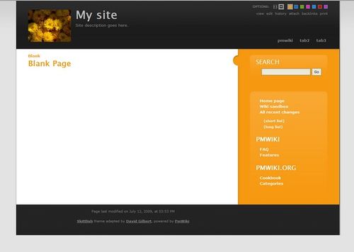 Skittlish PmWiki Skin Conversion 1