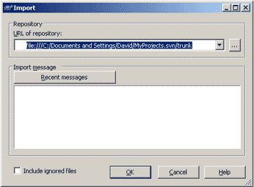 Using Subversion On A Pre Existing Directory Import